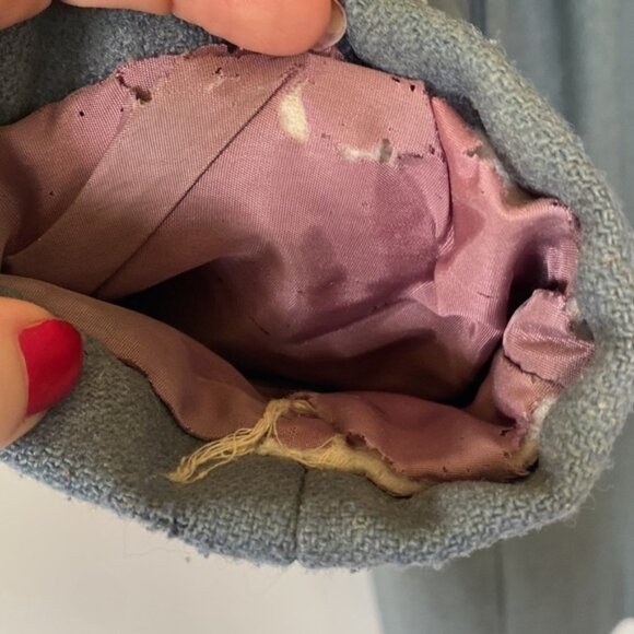 Vintage teal wool blend coat - Picture 4 of 15